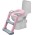 Детское сиденье на унитаз со ступенькой "Мамонтёнок", цвет розовый