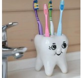  Стакан для зубных щеток Home Comfort "Зубик", цвет белый