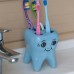  Стакан для зубных щеток Home Comfort "Зубик", цвет голубой