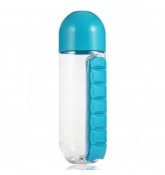 Бутылка с органайзером для таблеток PILL & VITAMIN ORGANIZER (Blue)