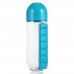 Бутылка с органайзером для таблеток PILL & VITAMIN ORGANIZER (Blue)