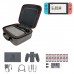Сумка переноска для перевозки и хранения Nintendo Switch + отделение для дополнительных аксессуаров, цвет серый
