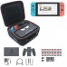 Сумка переноска для перевозки и хранения Nintendo Switch + отделение для дополнительных аксессуаров, цвет черный