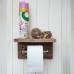 Держатель для туалетной бумаги с полкой Home Comfort "Loft", цвет бронзовый