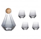 Набор для прохладительных напитков MaxxMalus "Nordic Style-5", 4 бокала и графин