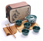 Походный набор для чайной церемонии MaxxMalus "Green Dragon", 8 предметов