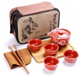 Походный набор для чайной церемонии MaxxMalus "Red Dragon", 8 предметов
