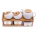 Фарфоровый набор сахарниц и заварочного чайника MaxxMalus "Milan" 