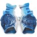 Тапочки шлепанцы в форме рыбы (синие)