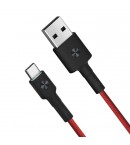 Кабель Xiaomi ZMI USB - Type-C Kevlar Cable Red 200 см (AL431)