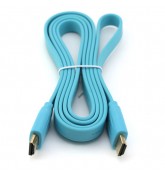 Кабель HDMI (M) - HDMI (M) 5 метров ver 1.4 (Синий)