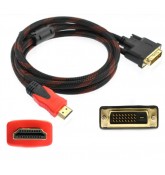 Кабель в оплётке HDMI to DVI (1.5 метра)