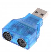 Переходник USB to PS/2 DUAL переходник для клавиатуры и мыши