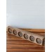 Набор металлических банок для специй на деревянной подставке "Трактир", 6 шт