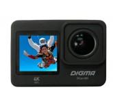 Экшн-камера DIGMA DiCam 880, 12МП, 3840x2160, 900 мА·ч, черный