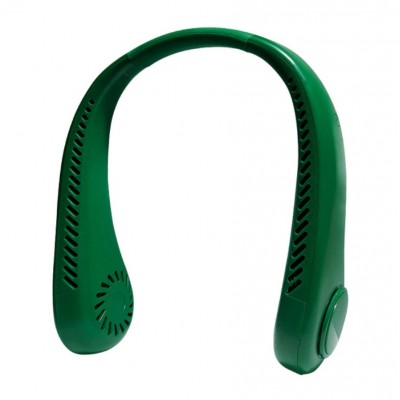 Купить Портативный шейный вентилятор Vaneless Hanging Neck Fan, зелёный с доставкой по России