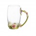 Чашка с ложкой MaxxMalus "Butterfly в3р", объем 350мл, цвет розовый
