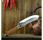 Турецкий поварской нож Ятаган MaxxMalus с деревянной ручкой