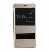 Чехол для Meizu M2 Note из эко-кожи (Золотой)