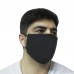 Тканевая защитная маска для лица со сменным фильтром (Черная)