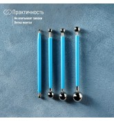Набор инструментов для моделирования кондитерских украшений TDC "Confectioner", 4 предмета