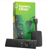 Медиаплеер SBER SberBox с виртуальными ассистентами Салют от Сбер