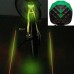 Велосипедный фонарь зеленый с красным лазером