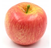 Искусственное яблоко красное для фотосъемки и декора, муляж фруктов 7,2 см
