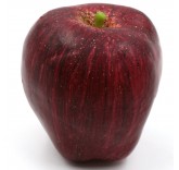 Искусственное яблоко красное для фотосъемки и декора, муляж фруктов 8 см