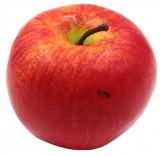 Искусственное яблоко красное для фотосъемки и декора, муляж фруктов 7 см