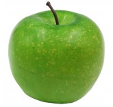 Искусственное яблоко зеленое для фотосъемки и декора, муляж фруктов 7,1 см