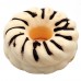 Искусственный кремовый пончик для фотосъемки и декора, муляж выпечки 6,7 см