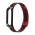 Стальной сетчатый браслет для Xiaomi Mi Band 4 (Черно-красный)