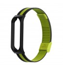 Стальной сетчатый браслет для Xiaomi Mi Band 4 (Черно-зеленый)