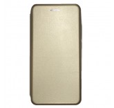 Кожаный чехол-книжка для Xiaomi Mi 8 (Золотой)