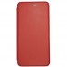 Кожаный чехол-книжка для Xiaomi Mi 8 (Красный)