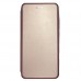 Кожаный чехол-книжка для Xiaomi Redmi 6 (Розовое золото)