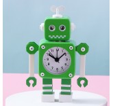 Робот часы со светящимися глазами BlackMix, цвет зеленый