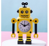 Робот часы со светящимися глазами BlackMix, цвет желтый