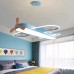 Детский потолочный светильник "Самолет c 3 пропеллерами", цвет голубой