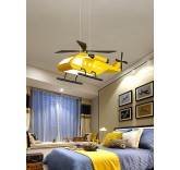 Детский потолочный светильник "Вертолёт", цвет желтый