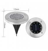 Садовый светодиодный фонарь с солнечной панелью, 10 led, белый свет, 4 шт
