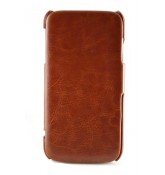 Чехол кожаный Lian для Samsung Galaxy S4 (коричневый)