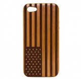 Чехол деревянный для iPhone 5 (USA)