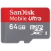Карта памяти Sandisk Mobile Ultra microSDXC UHS-I 64Gb 