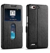 Чехол для ZTE z7 MAX с окошком черный Чехол для ZTE z7 MAX с окошком черный